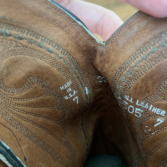 Larry Mahan cowgirl boots 7 - Picture 3 of 10